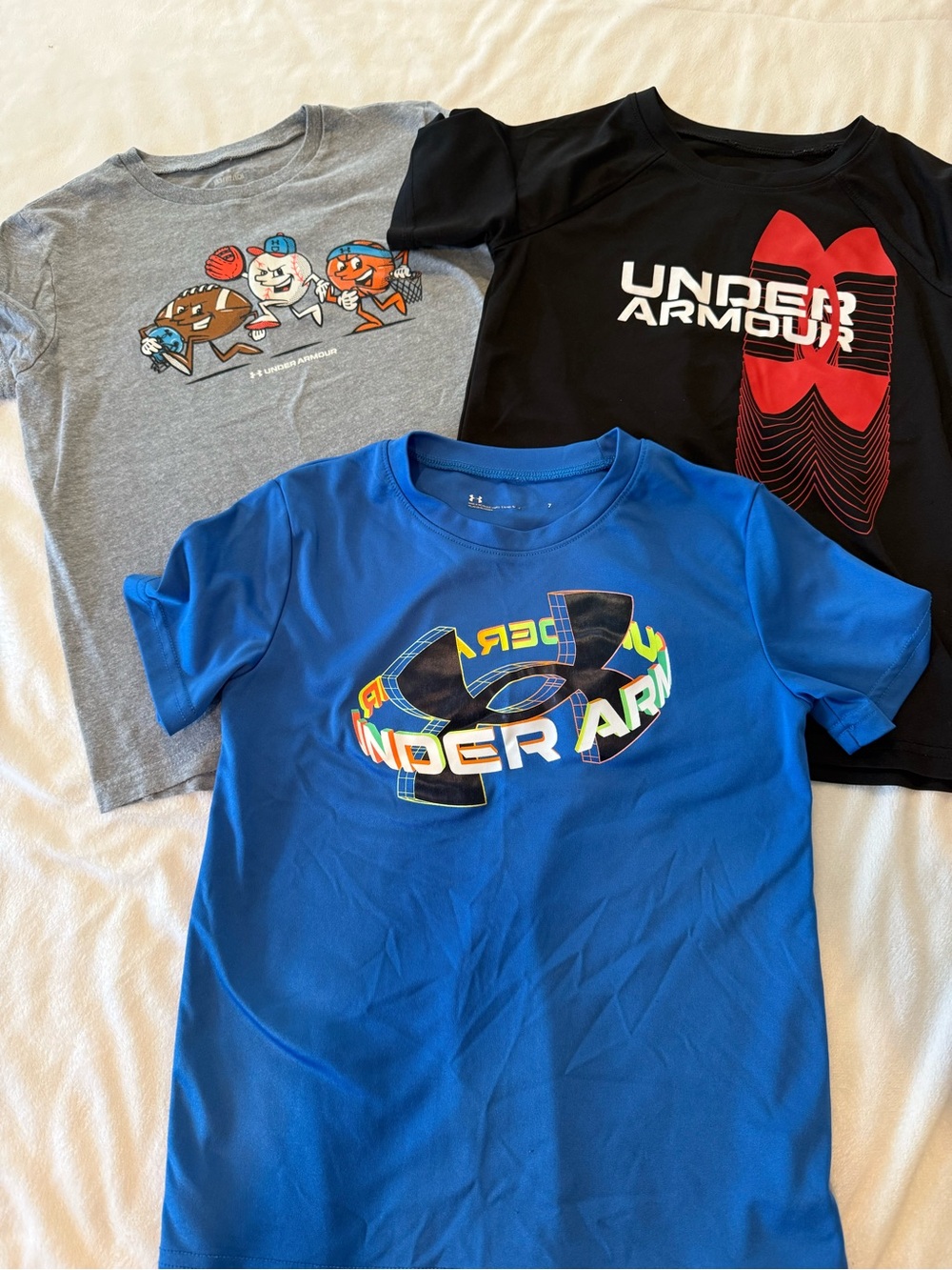 Under Armour Blue Youth Performance Tee with Logo